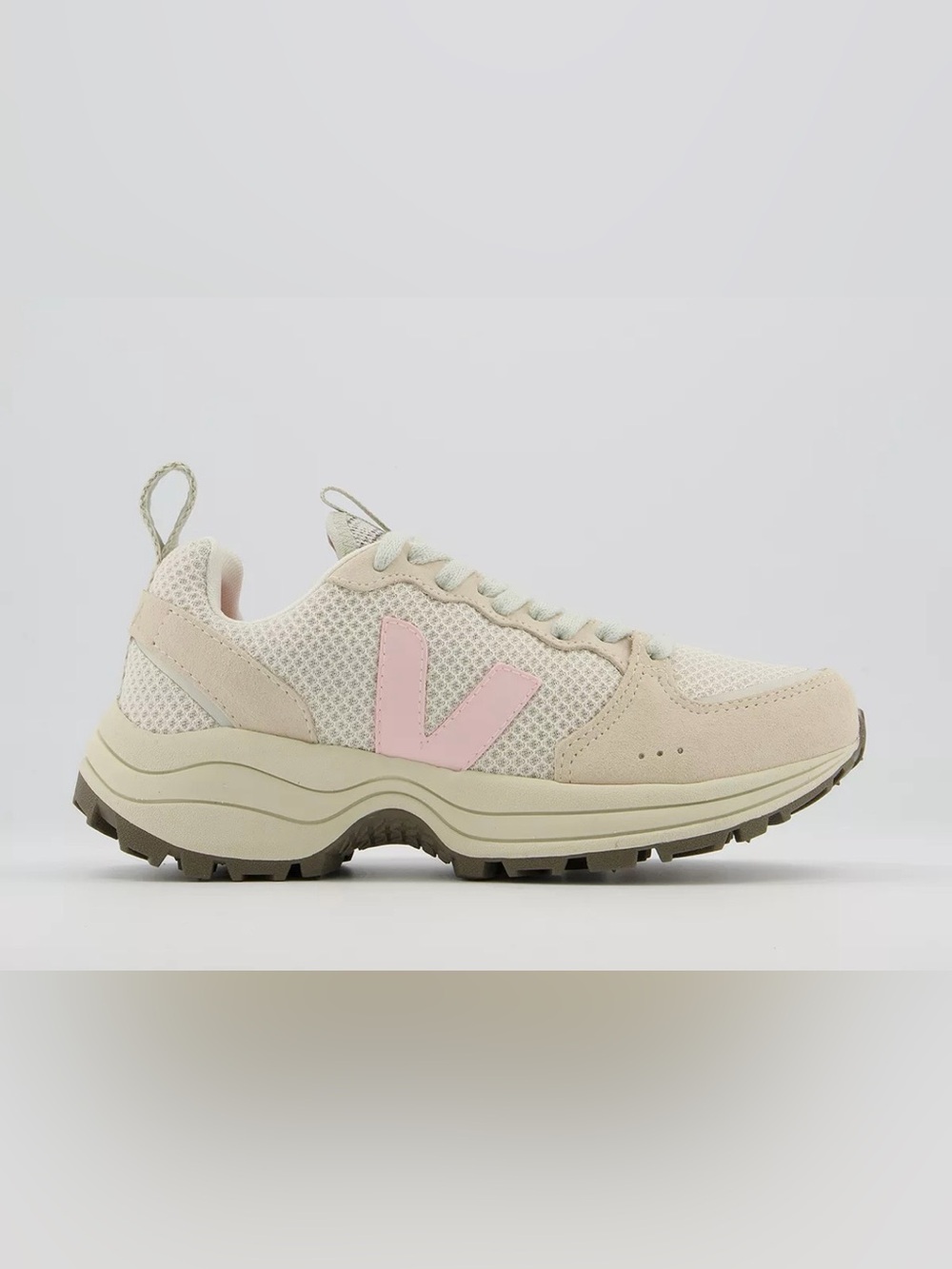 🔥 VEJA VENTURI DEKKAN ALVEOMESH SNEACKERS WOMEN 10 Light Grey Beige Petal Pink